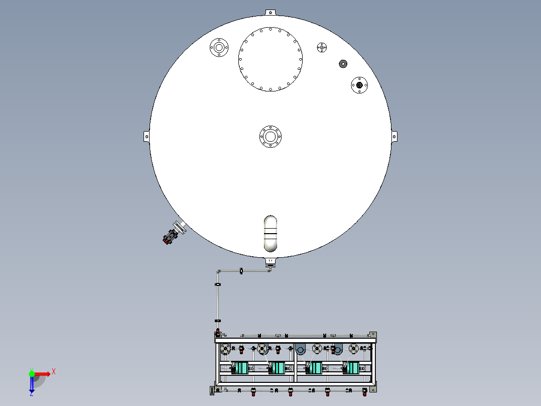 混凝剂加药站俯视图