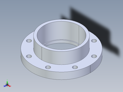 CPVC管件26-Sch80_Flange Vanstone_SOC_9854-060_6in正等轴测缩略图