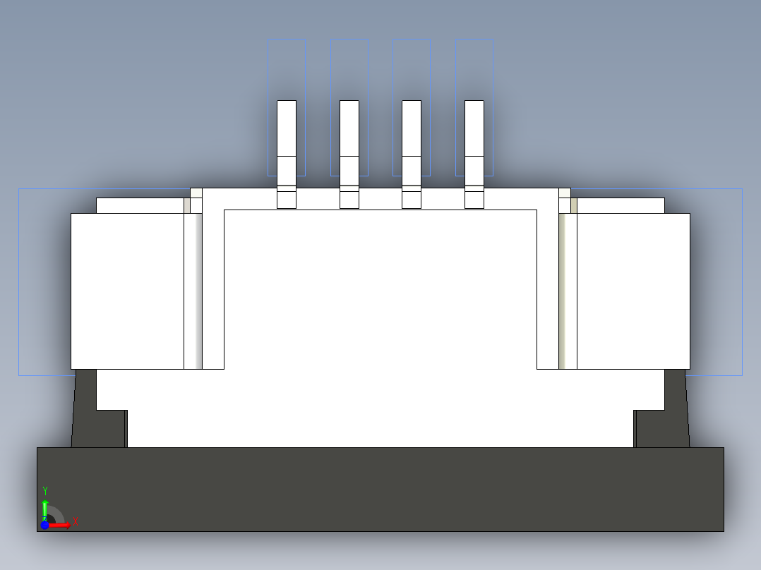 连接器 SM-FFC3B05-04-T前视图