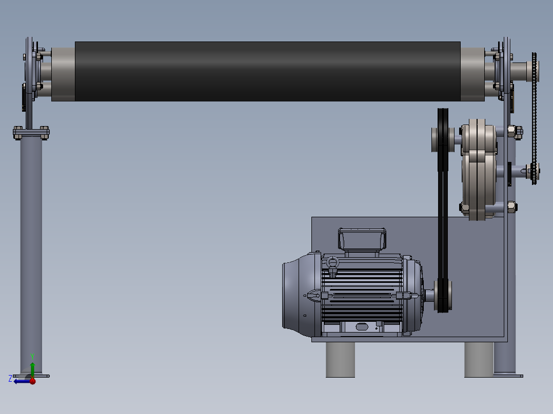 皮带输送机 (55)右视图