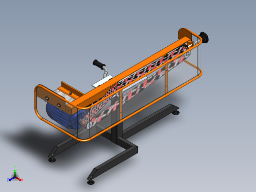 工业用带式砂光机正等轴测缩略图