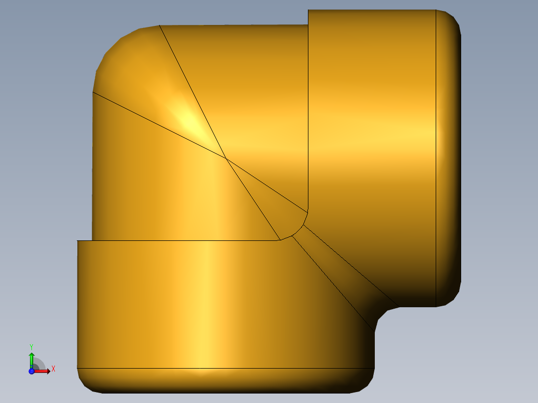 threaded elbow--90deg前视图