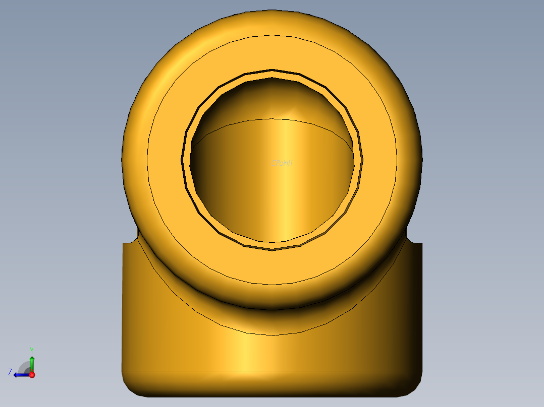 threaded elbow--90deg右视图