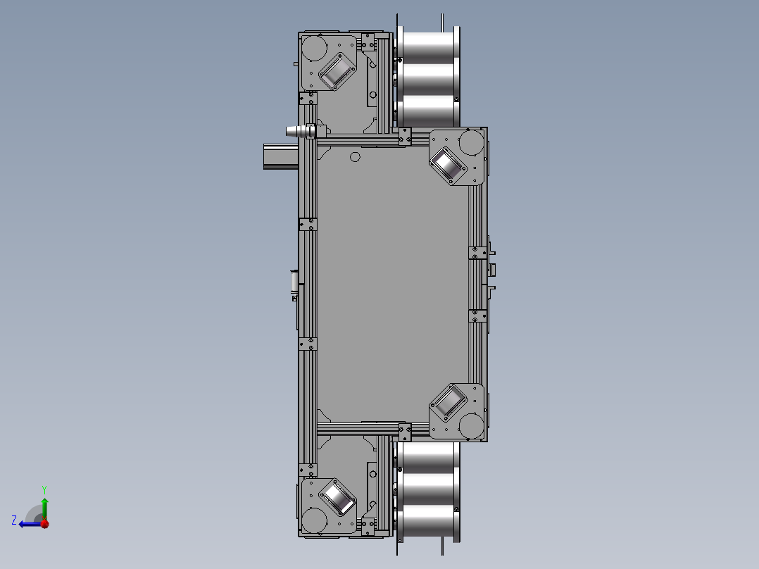 FFC贴合后打补强版设备3D模型右视图