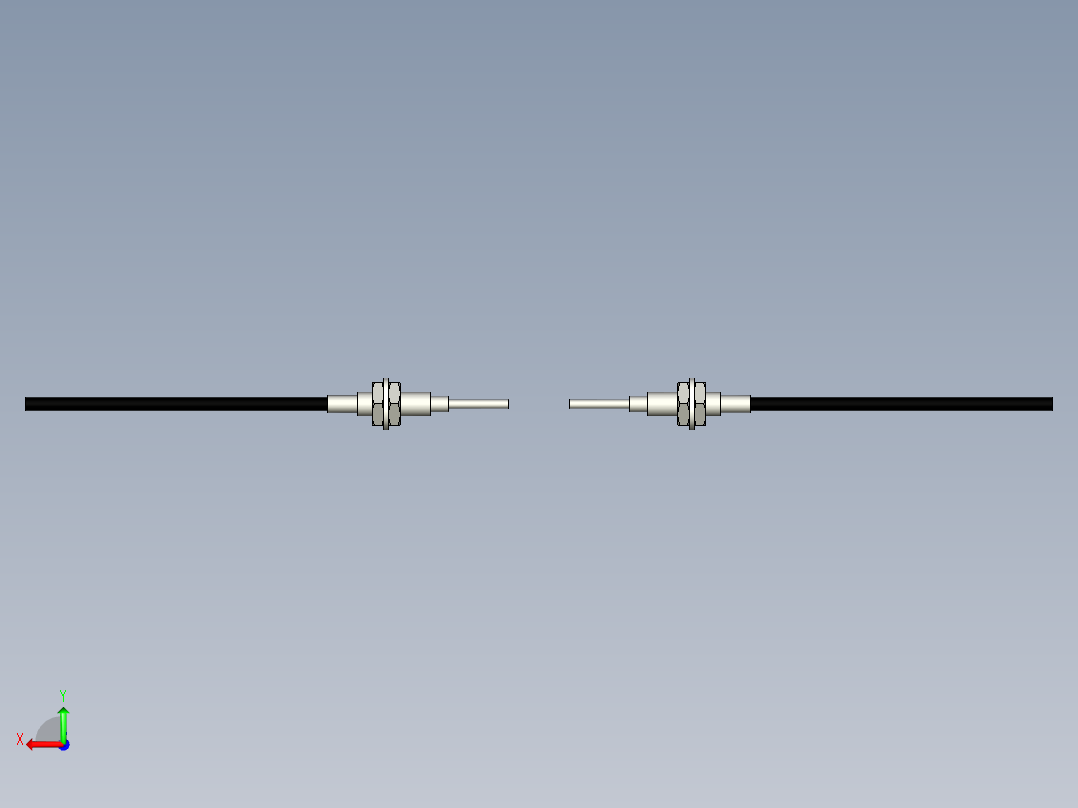 光纤元件对射型FT-D410-I后视图