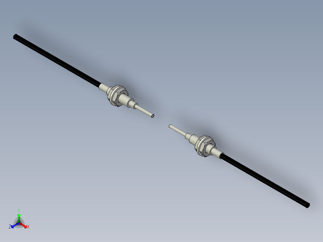 光纤元件对射型FT-D410-I正等轴测图