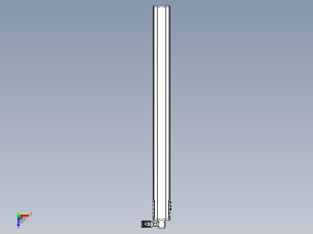 东锦同步带传动-直线滑台模组DH210B-L150-S2200-BL-P750W-C3俯视图