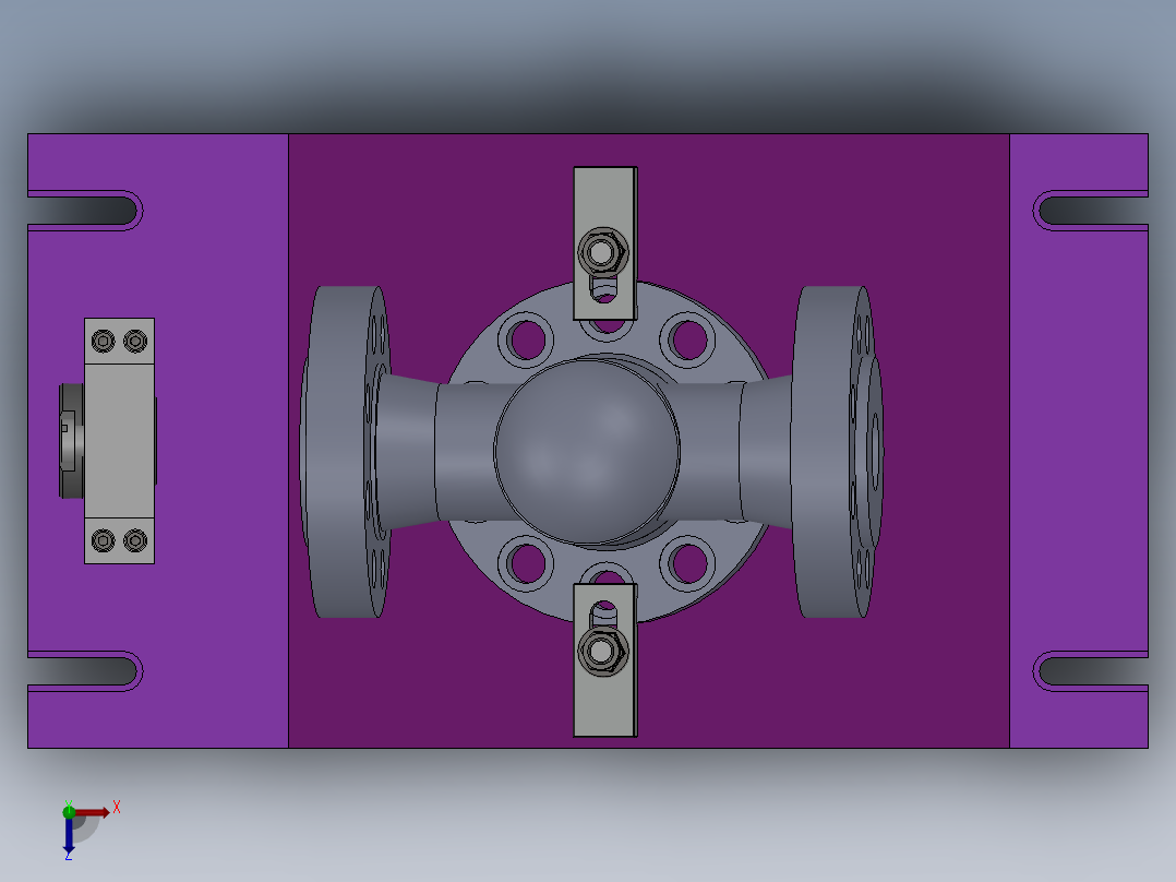 Q159-阀体零件的机械加工工艺及镗孔夹具设计【三维SolidWorks】俯视图