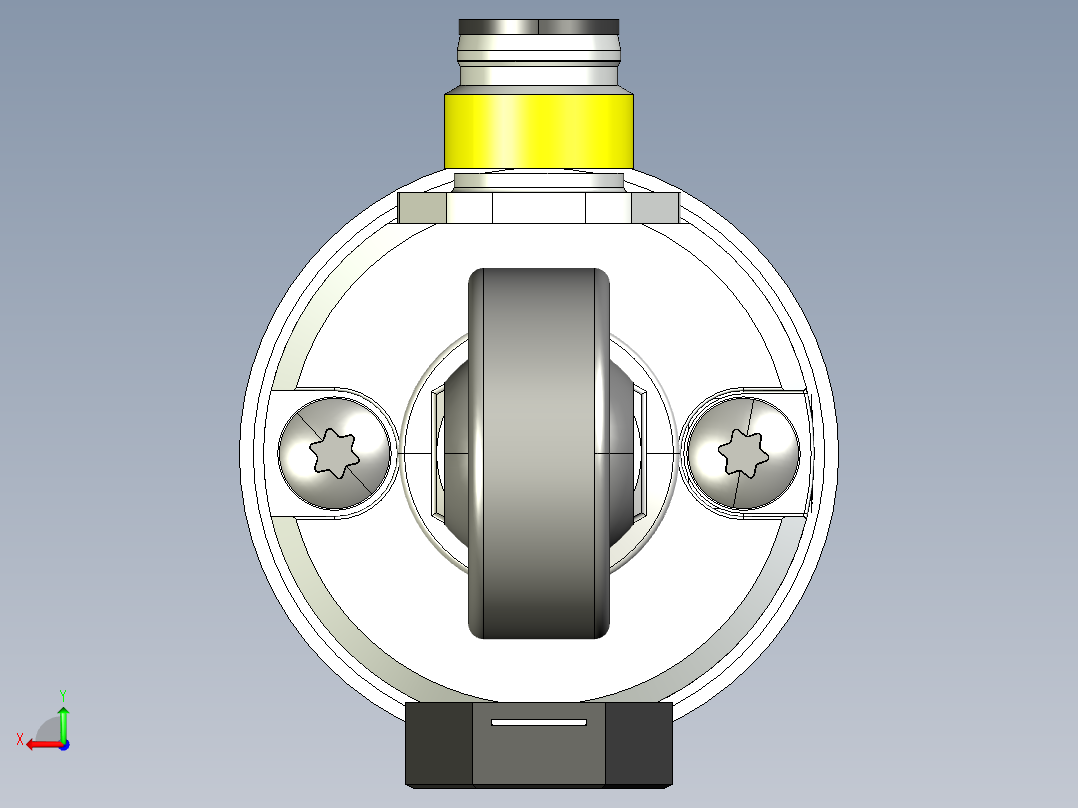 NOVOTECHNIK直线位移传感器LWX-004 系列 全金属外壳，带轴保护后视图