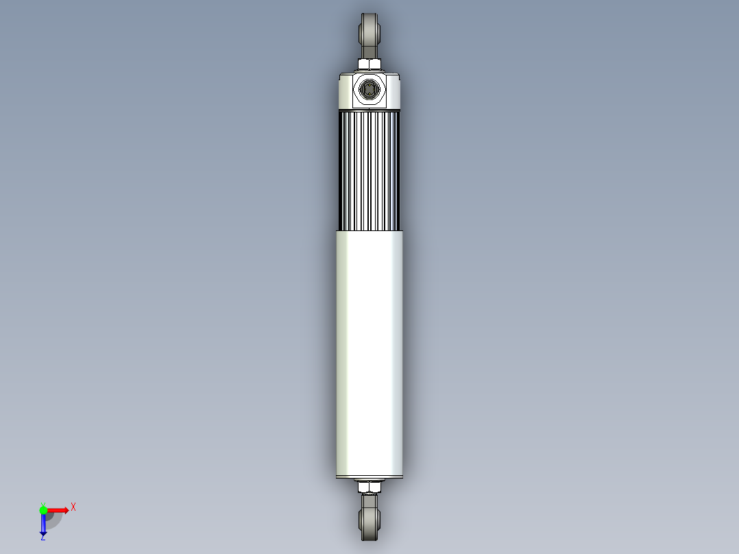 NOVOTECHNIK直线位移传感器LWX-004 系列 全金属外壳，带轴保护俯视图