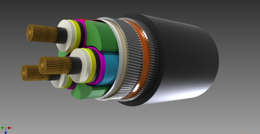 海底电缆设计模型缩略图