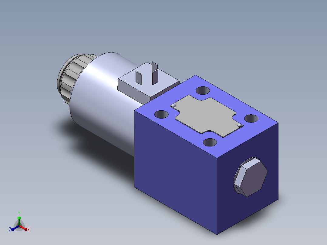 力士乐液压阀-4WE10C3X正等轴测图