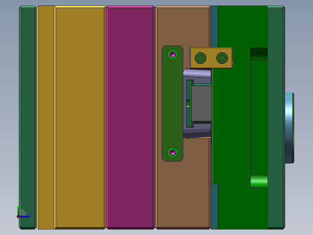 制作手机磨具左视图