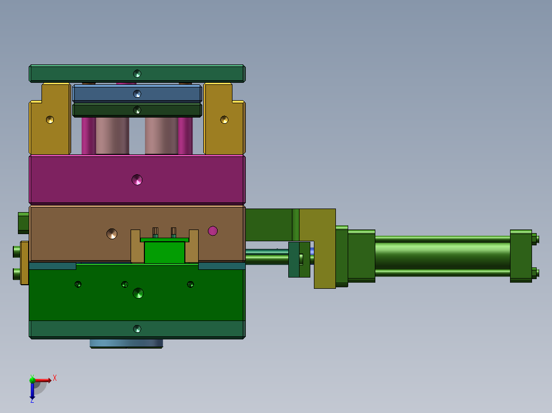 制作手机磨具俯视图