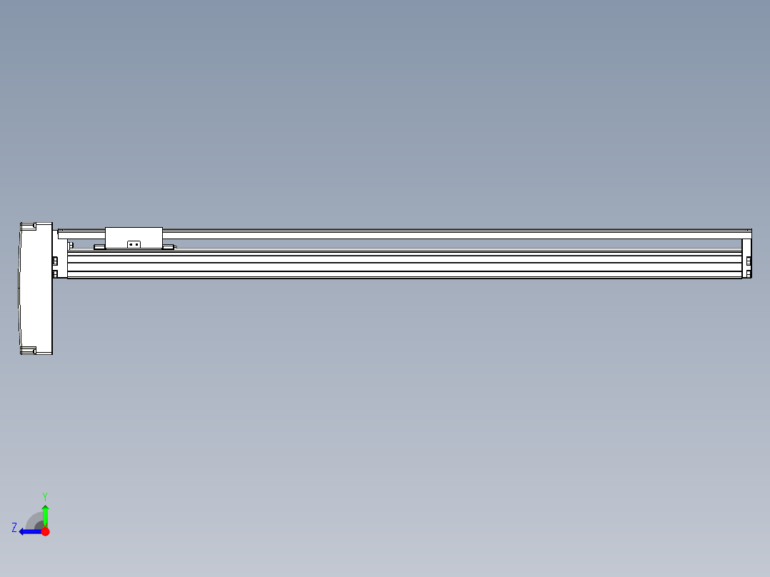 TPA-KNR-86E-1610C-L750A1-MP-BJ60-N3线性模块铝制底座右视图