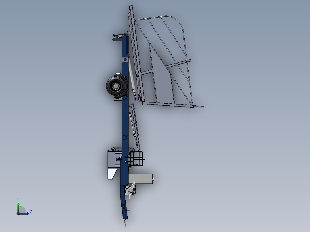 草捆堆垛机左视图