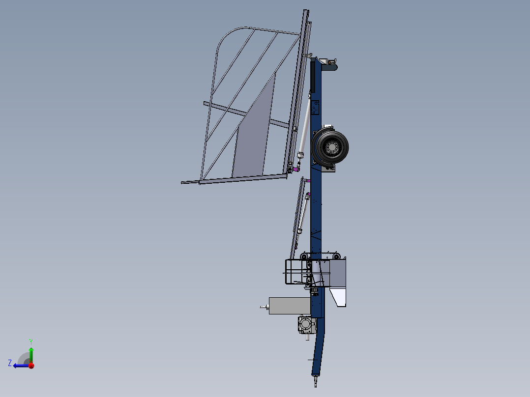 草捆堆垛机右视图