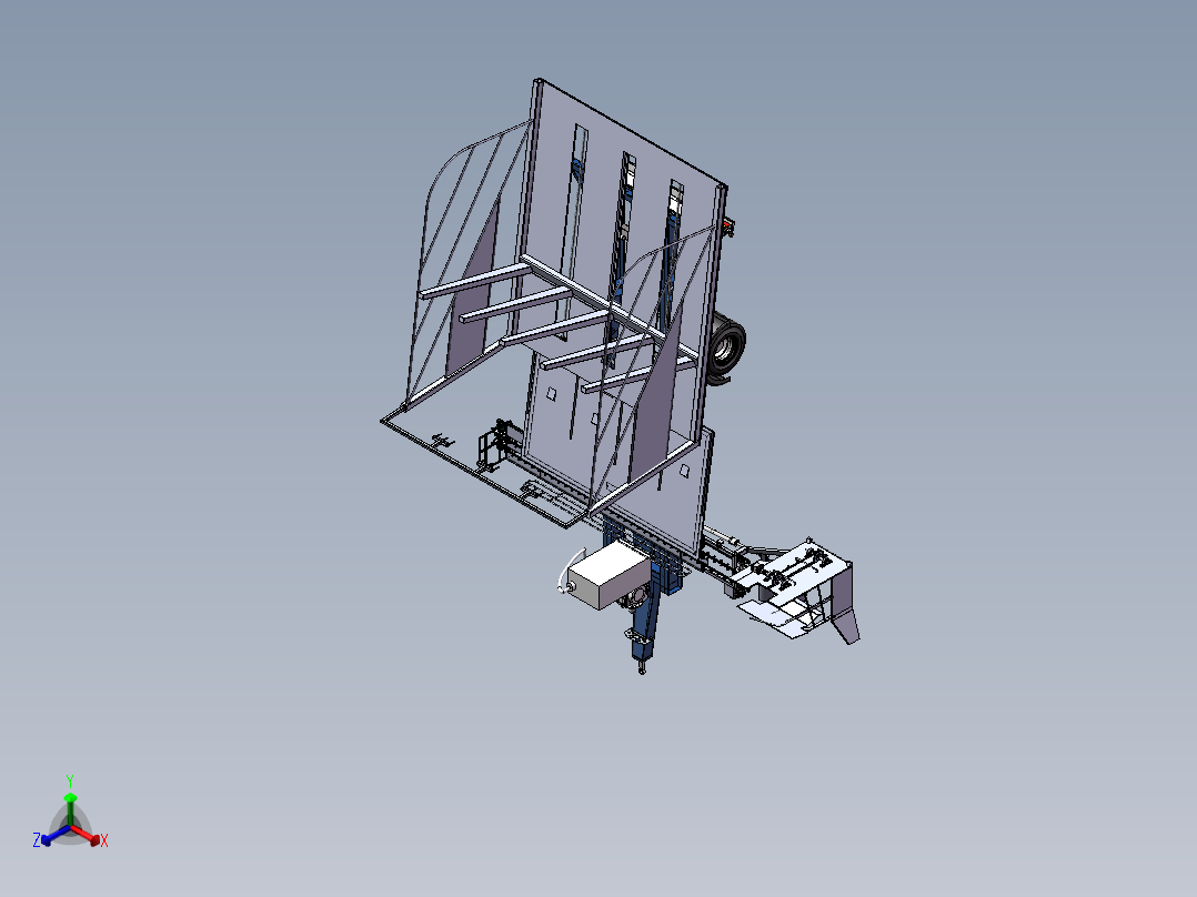 草捆堆垛机正等轴测图