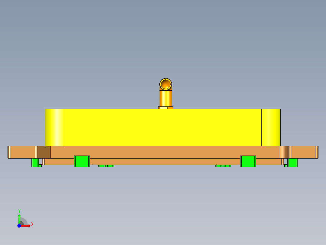 UM5702-A笔记本CNC工装夹具三维模型-CNC1-210726-铣PL面前视图