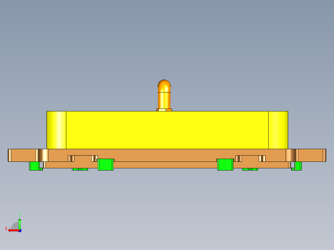 UM5702-A笔记本CNC工装夹具三维模型-CNC1-210726-铣PL面后视图