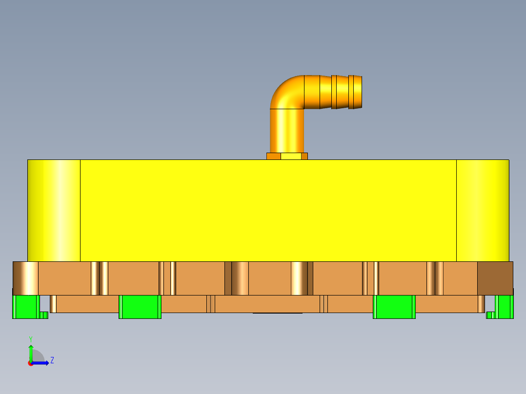 UM5702-A笔记本CNC工装夹具三维模型-CNC1-210726-铣PL面左视图