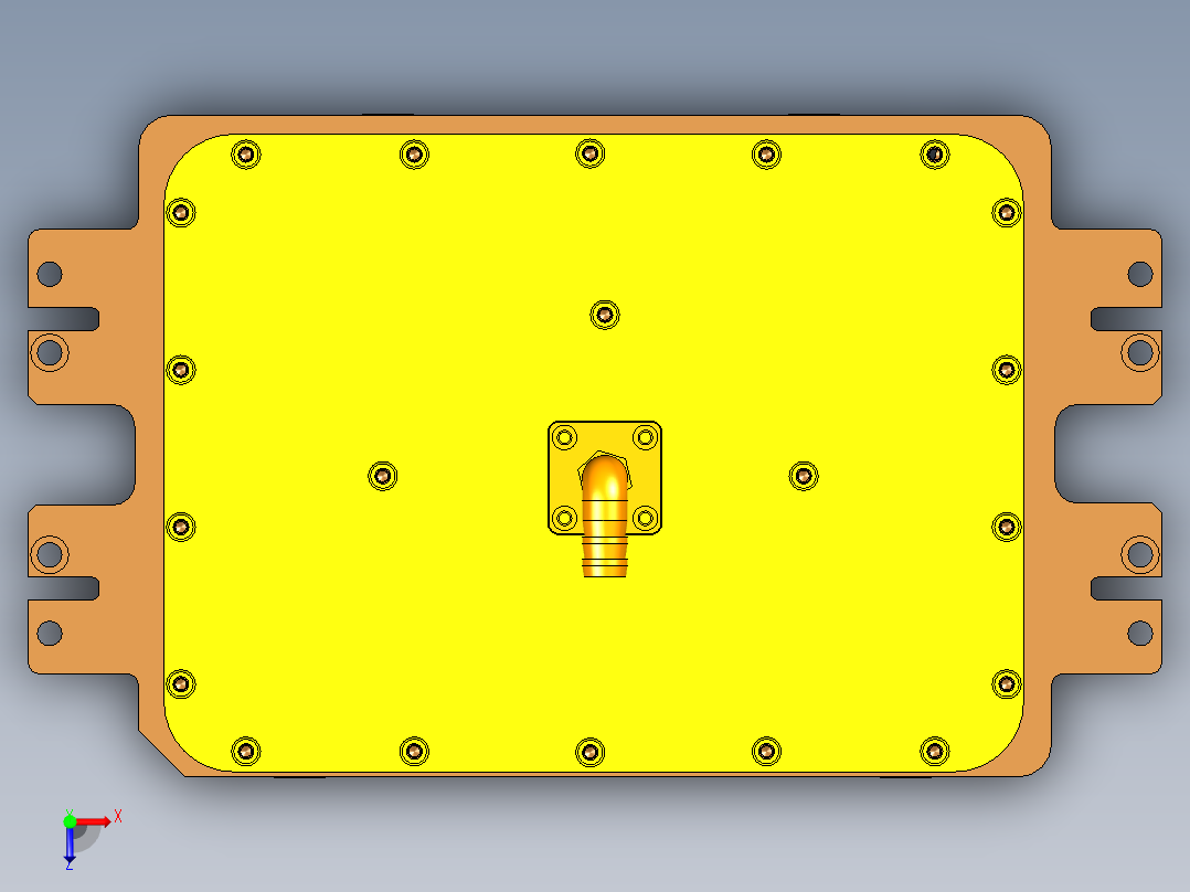 UM5702-A笔记本CNC工装夹具三维模型-CNC1-210726-铣PL面俯视图