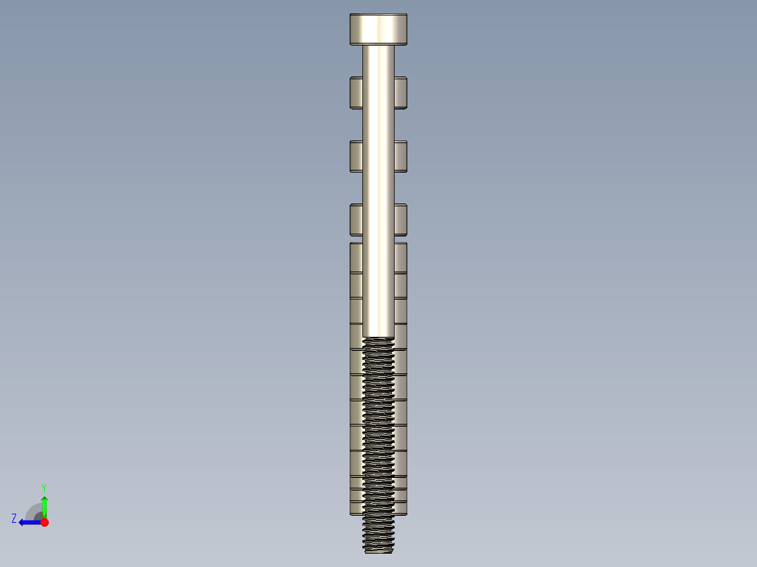 M2.5公制内六角螺钉汇总右视图