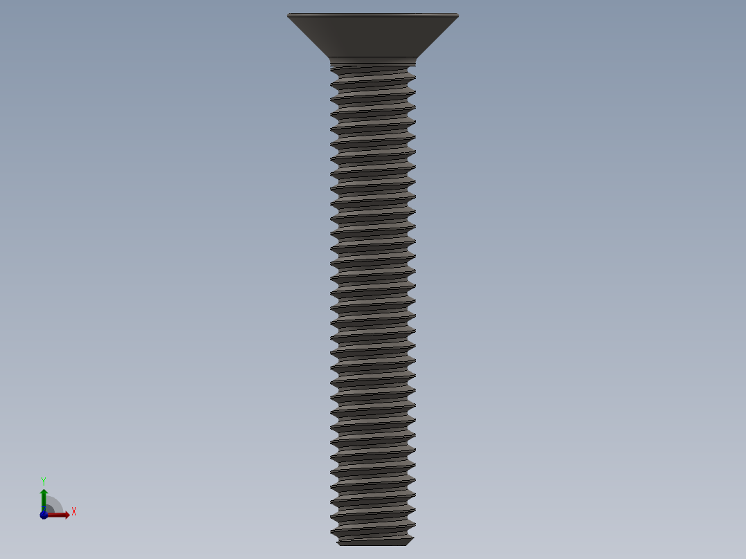 Screw_ISO_10642_M4x25_A2.SLDPRT前视图