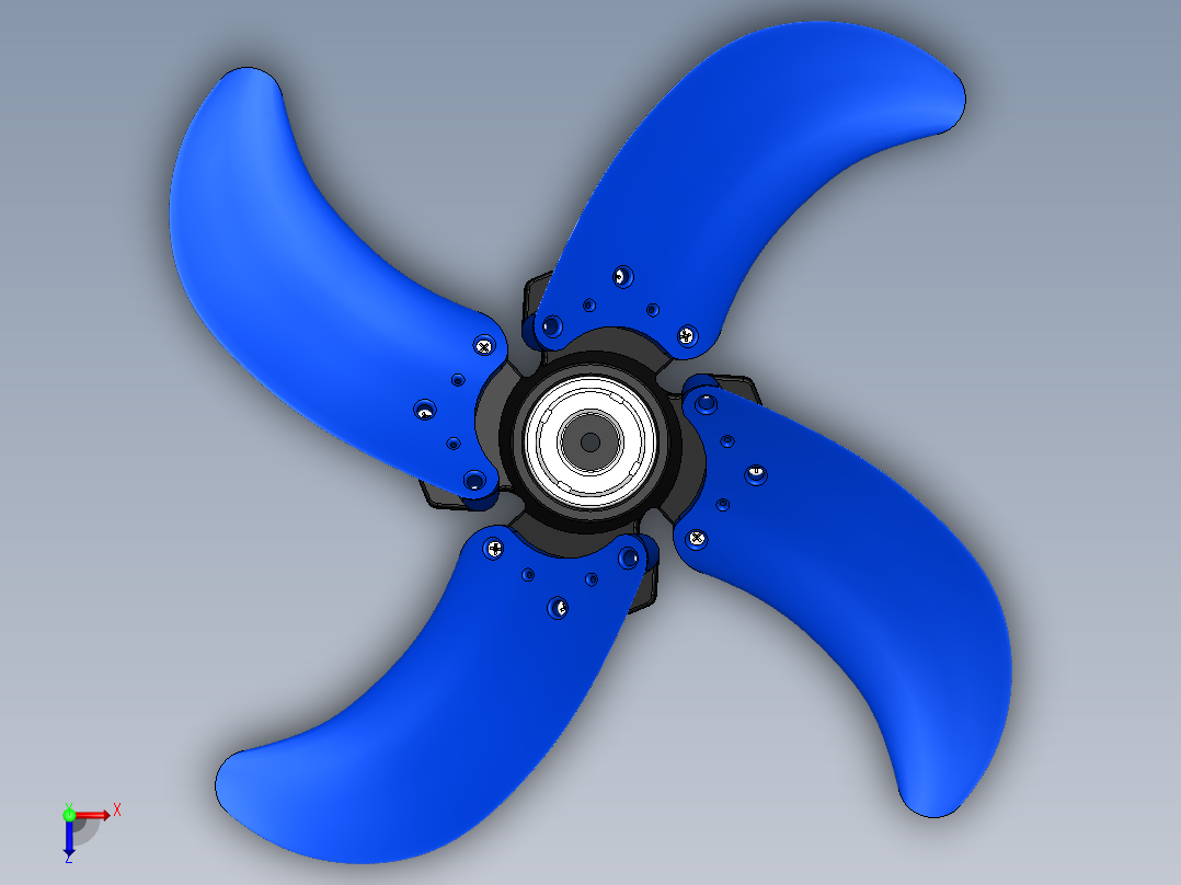 螺旋桨(77)俯视图