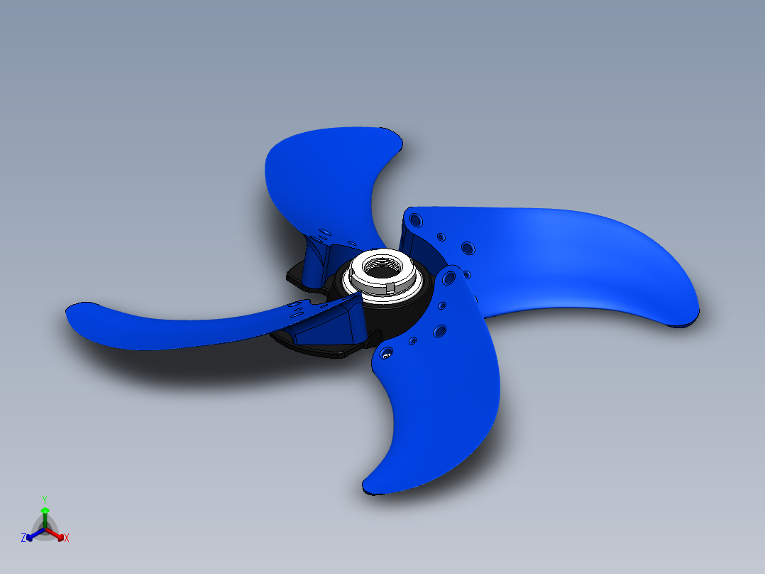 螺旋桨(77)正等轴测图