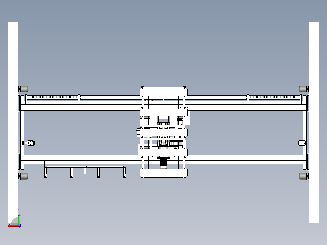 牵引车牵引装置后视图