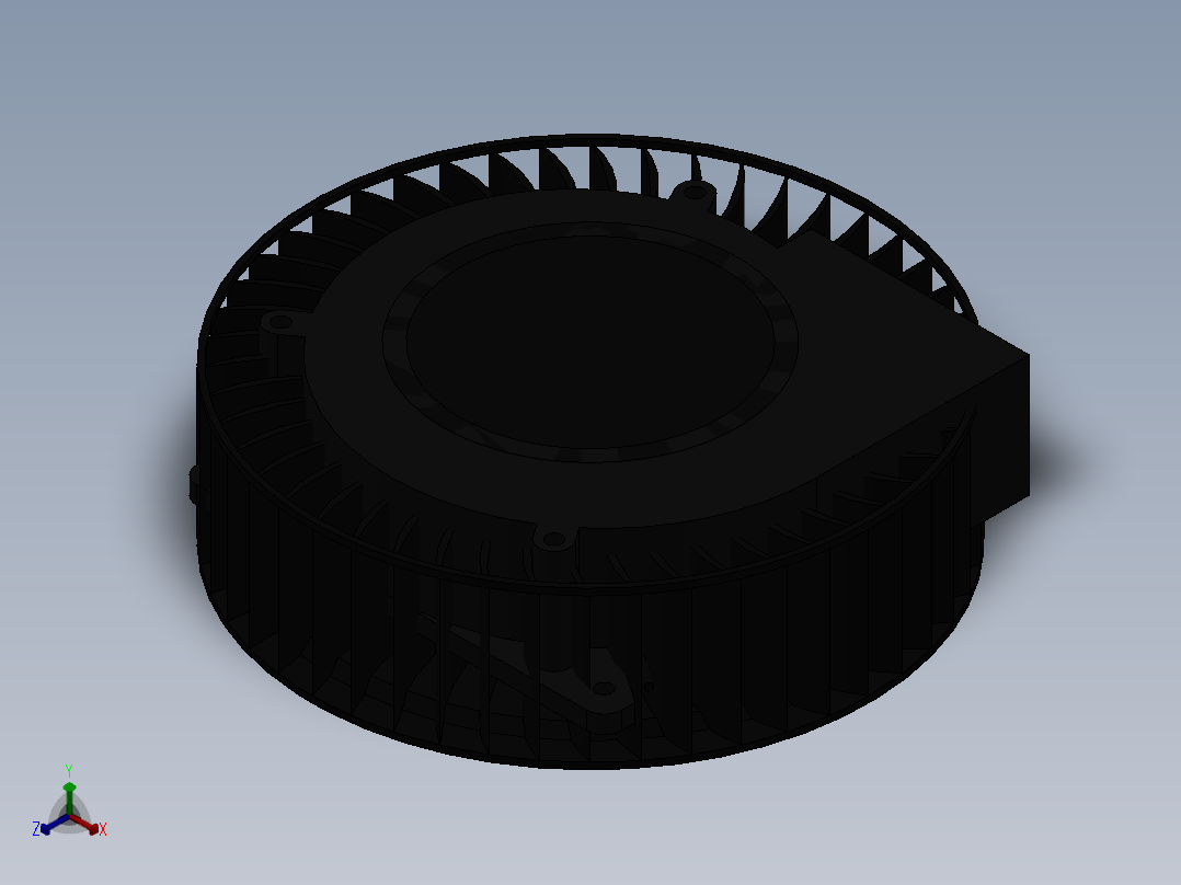 风扇(66)正等轴测图