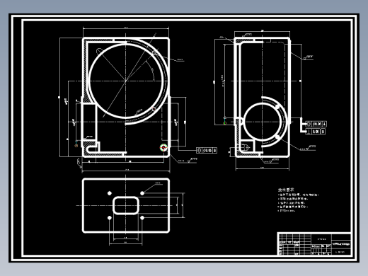 蜗轮箱-NC小型蜗轮减速器箱体的钻8XM8孔夹具设计及加工工艺装备-工装及数控编程含5张CAD图