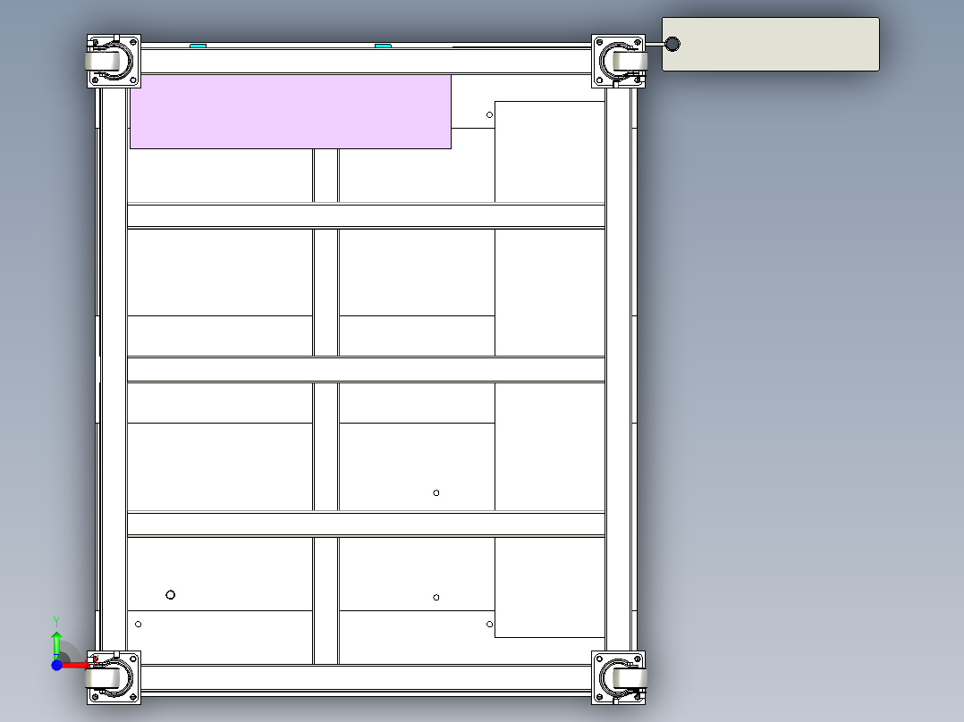 自动冲孔机前视图
