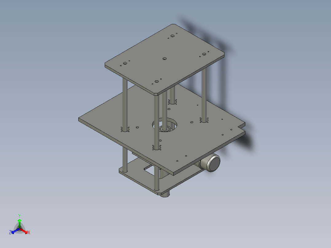 左举升-机构正等轴测图