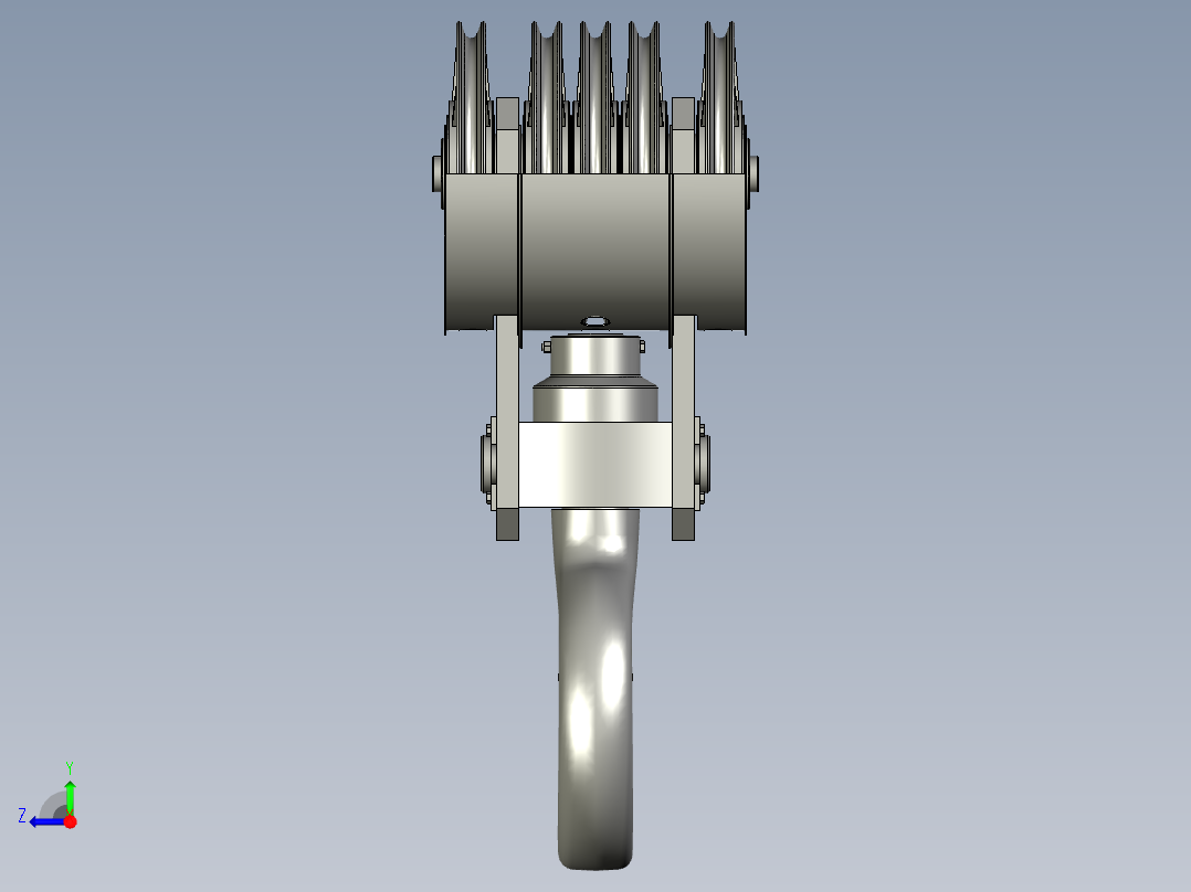 吊钩装配右视图