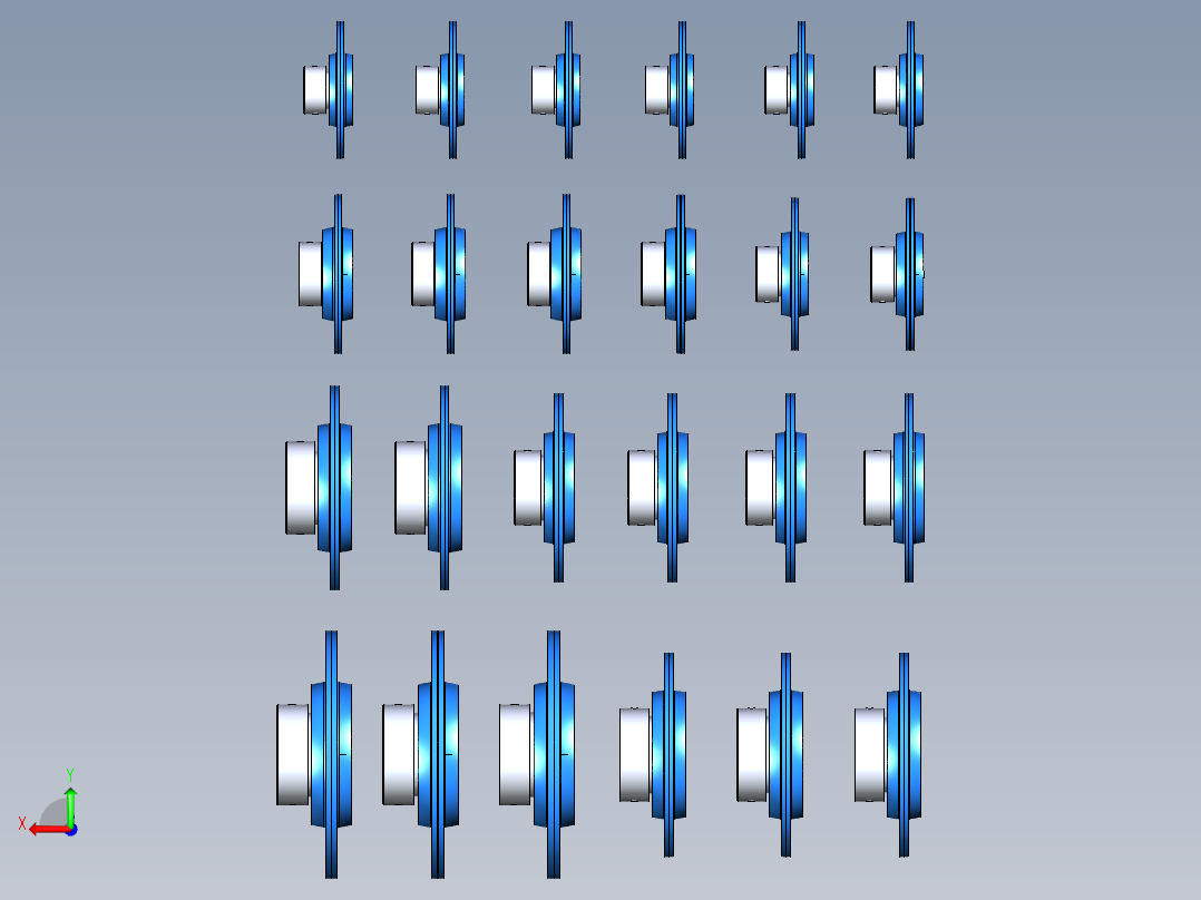 24种SAPF200带座轴承后视图