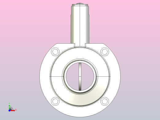 卫生级焊接式蝶阀DN38前视缩略图