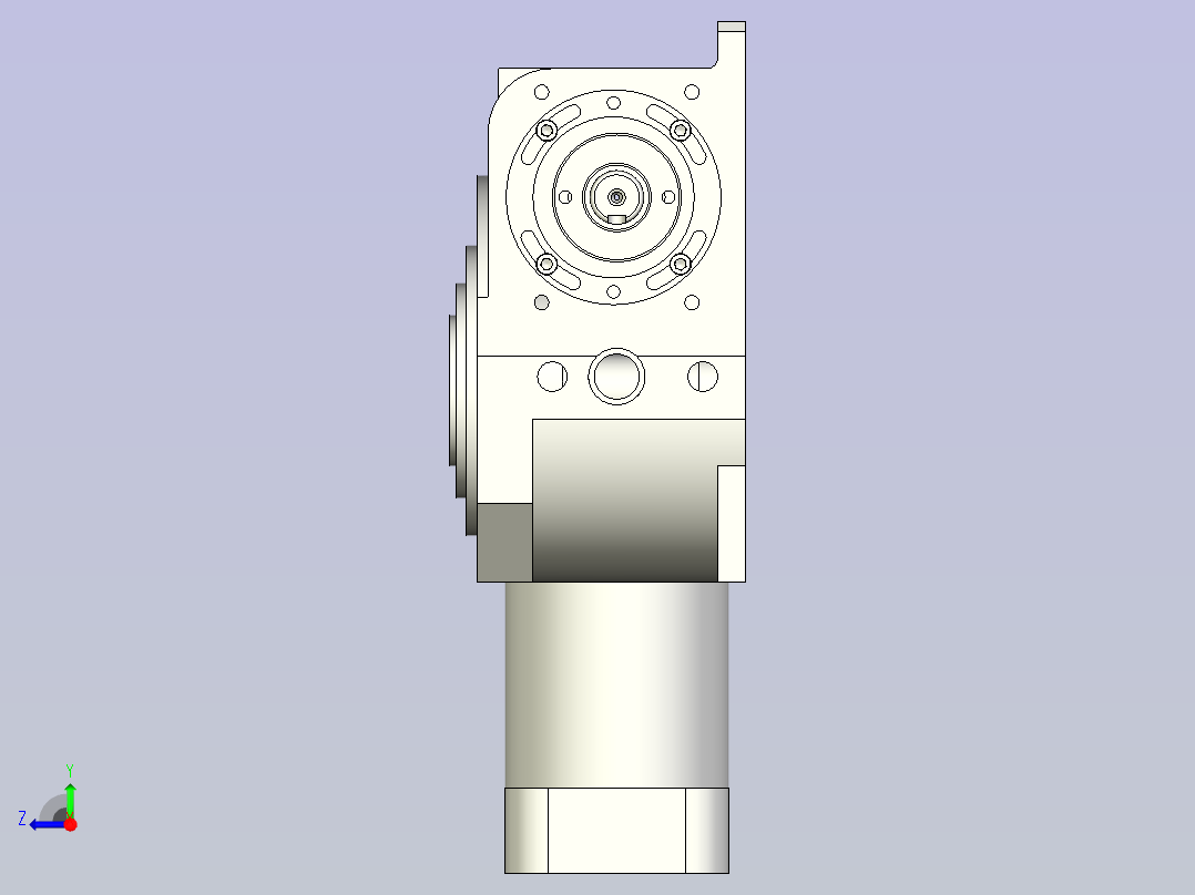 格图凸轮分割器 90DA-PACK-DJ-WF右视图