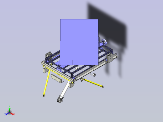 一款工件台弹起机3D模型