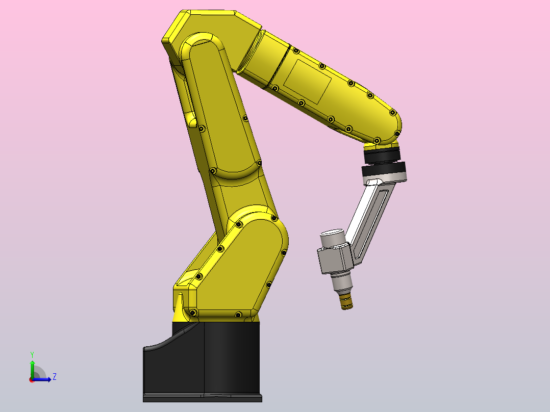 ABB机器人、机械臂左视图