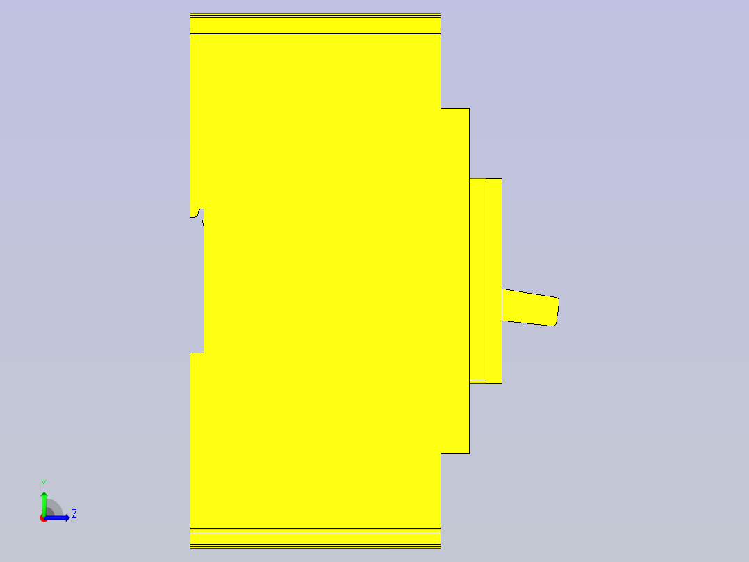三菱断路器左视图