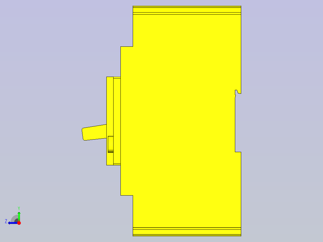 三菱断路器右视图