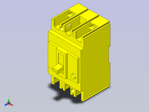 三菱断路器正等轴测缩略图