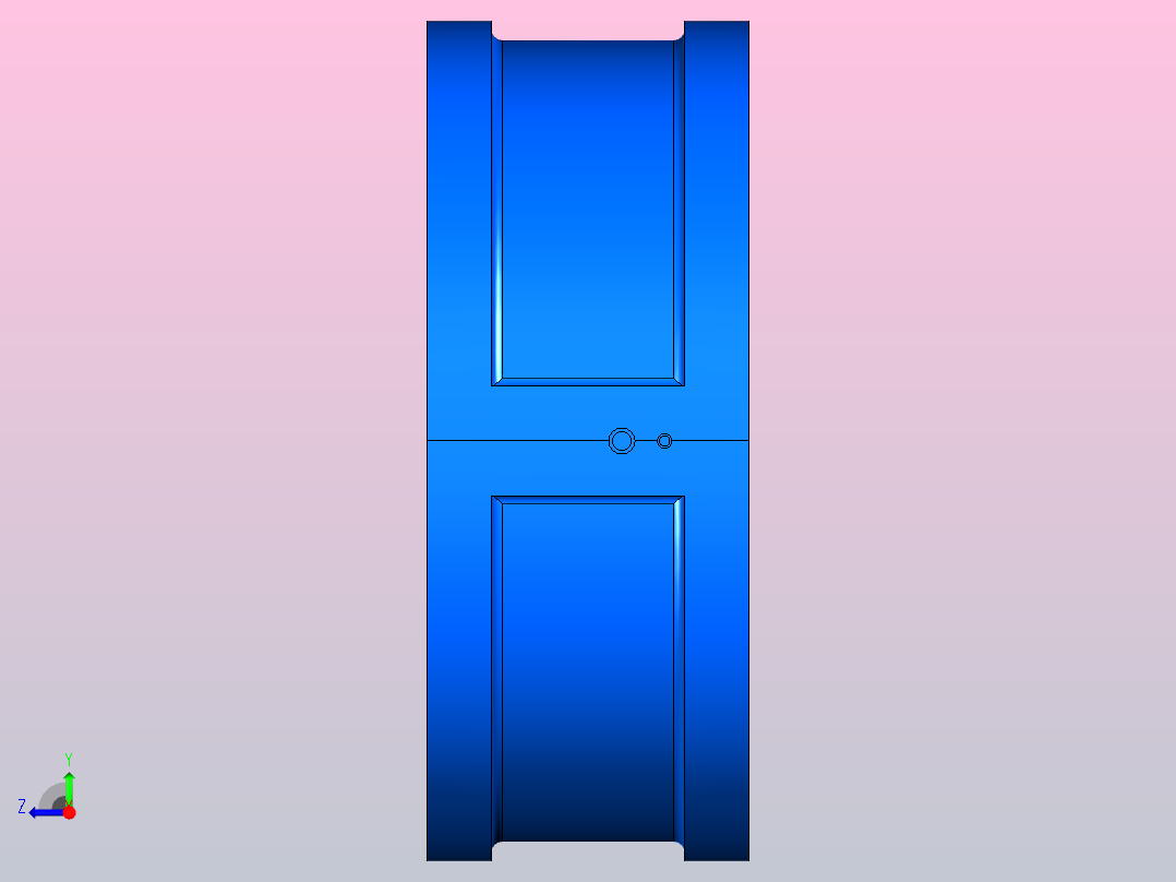 H76H╱Y╱F-PN1.6对夹双板止回阀[H76H]1000右视图