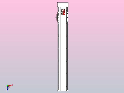 日规模组半封闭丝杆TPA-HNR-85D-1610C-L500-MP-C-P20-N3俯视缩略图