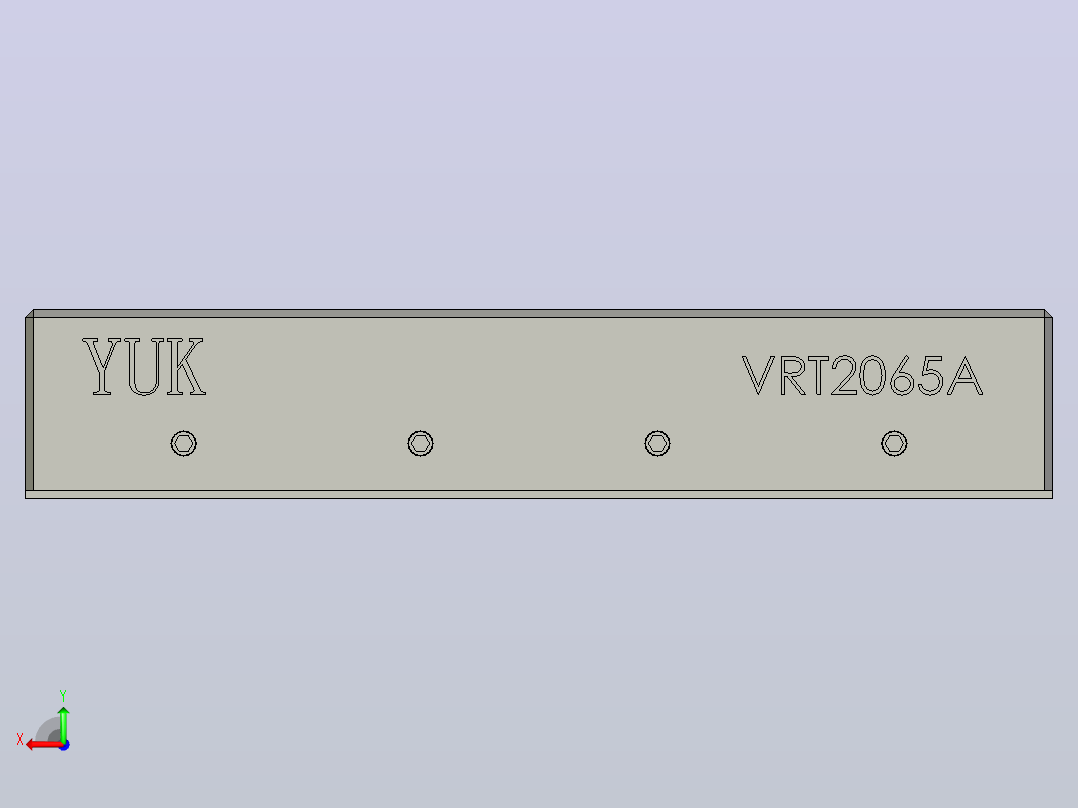 VRT2065A导轨滑台后视图