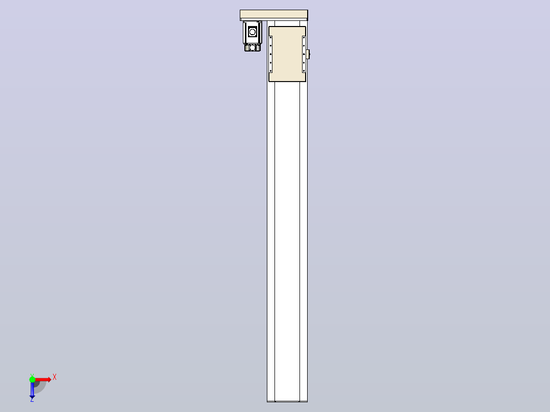 滚珠丝杠直线轴带导轨全封闭TPA-HCR-220D-3210C-L1700-MR-C-P1K-N3俯视图