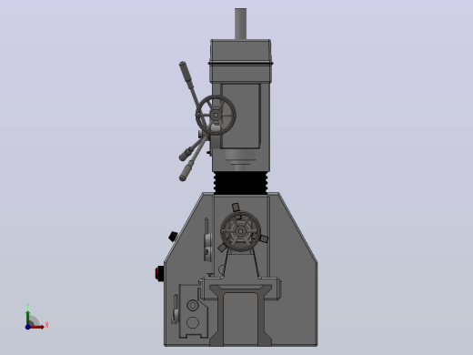 小型钻车床3D模型_914前视缩略图
