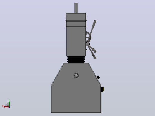 小型钻车床3D模型_914后视缩略图